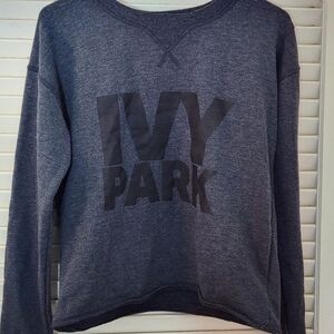 IVY PARK Women's Charcoal Crew Neck Sweater